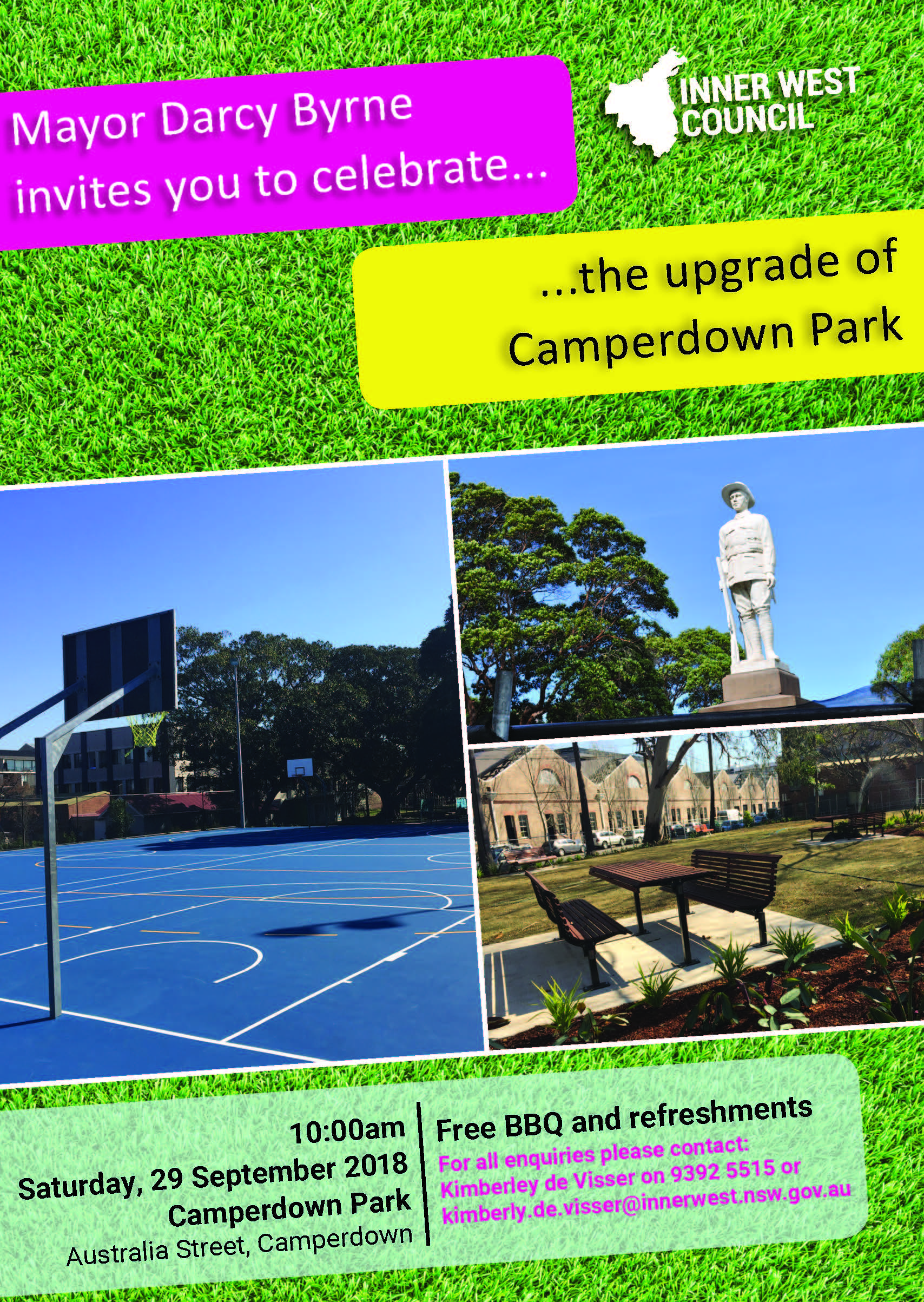 Camperdown Park Upgrade - Opening Event